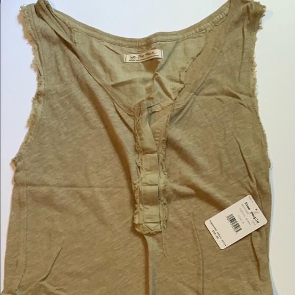 Free People Tops - Free People Cyprus Green Tank Size Medium NWT